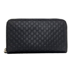 Gucci 544473 Outlet GG Signature Microssima Long Wallet Leather Women's GUCCI
